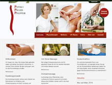 Tablet Screenshot of physio-praxis-pfeiffer.de